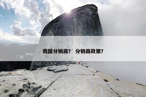 我国分销商？ 分销商政策？