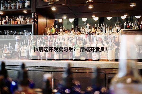 ja后端开发实习生？ 后端开发员？