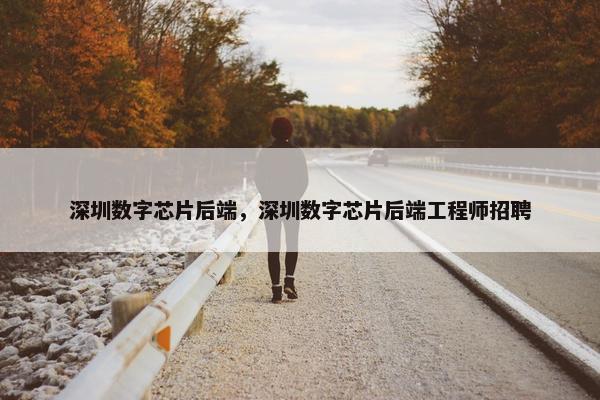 深圳数字芯片后端，深圳数字芯片后端工程师招聘
