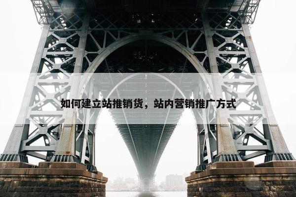 如何建立站推销货，站内营销推广方式
