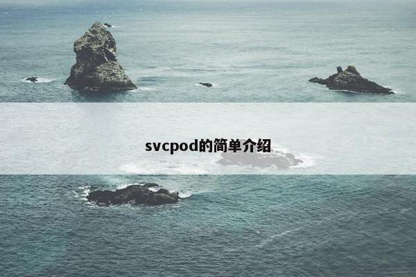 svcpod的简单介绍