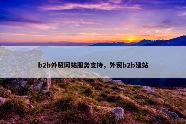 b2b外贸网站服务支持，外贸b2b建站