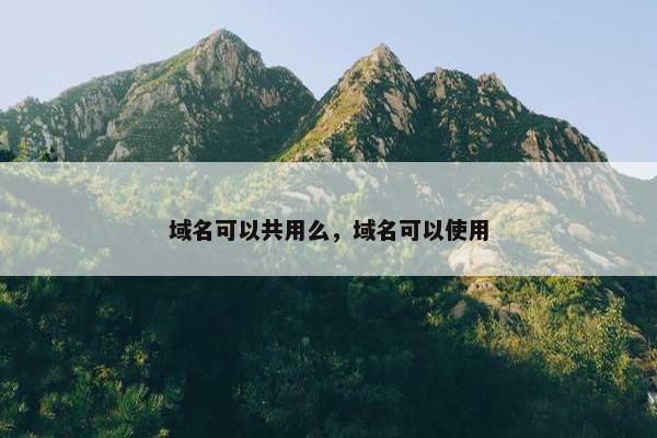 域名可以共用么，域名可以使用