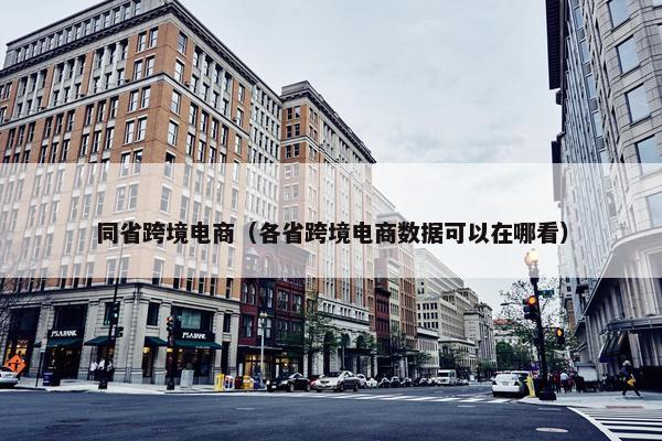 同省跨境电商（各省跨境电商数据可以在哪看）