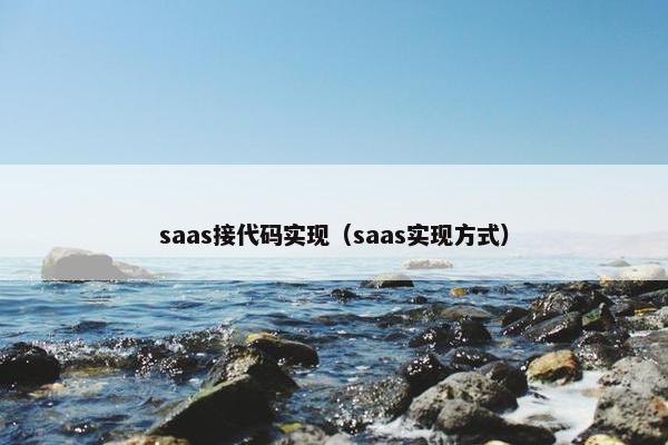 saas接代码实现（saas实现方式）