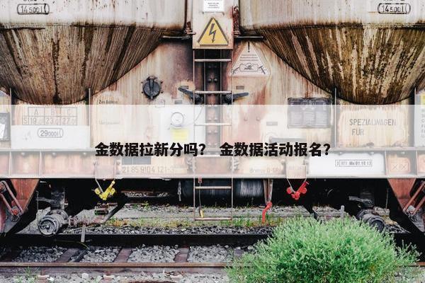 金数据拉新分吗？ 金数据活动报名？