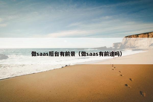 做saas后台有前景（做saas有前途吗）