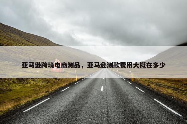 亚马逊跨境电商测品，亚马逊测款费用大概在多少