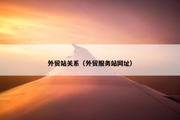 外贸站关系（外贸服务站网址）