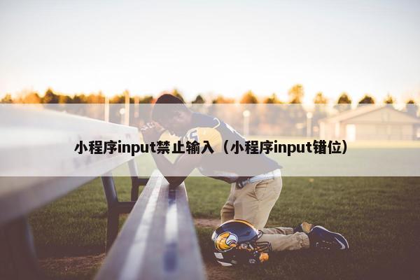 小程序input禁止输入（小程序input错位）