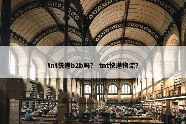 tnt快递b2b吗？ tnt快递物流？
