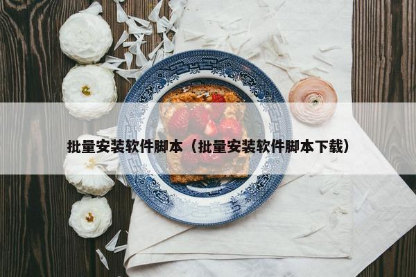 批量安装软件脚本（批量安装软件脚本下载）