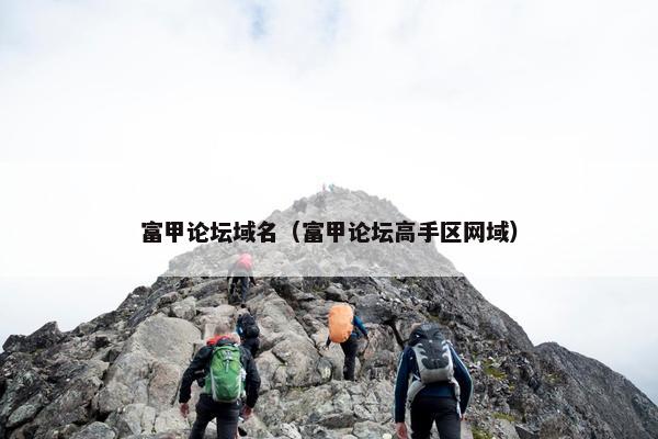 富甲论坛域名（富甲论坛高手区网域）
