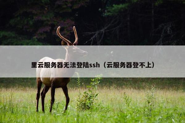 里云服务器无法登陆ssh（云服务器登不上）