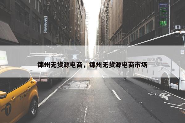 锦州无货源电商，锦州无货源电商市场