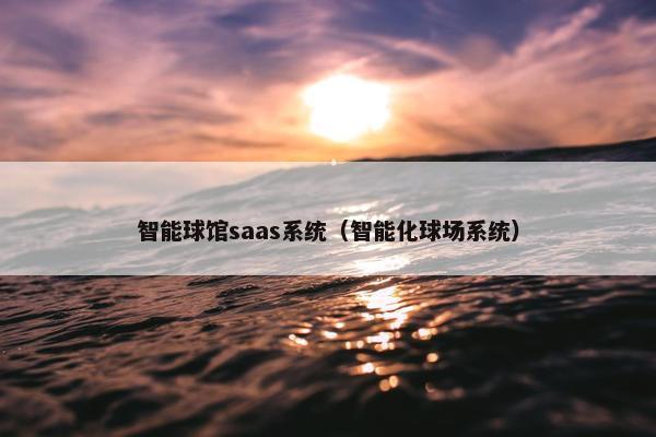 智能球馆saas系统（智能化球场系统）