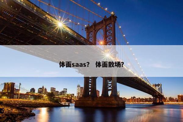 体面saas？ 体面散场？