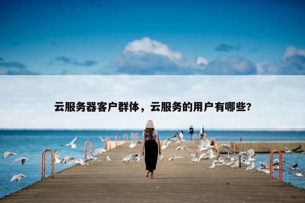 云服务器客户群体，云服务的用户有哪些?