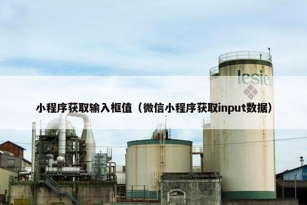 小程序获取输入框值（微信小程序获取input数据）