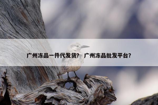 广州冻品一件代发货？ 广州冻品批发平台？