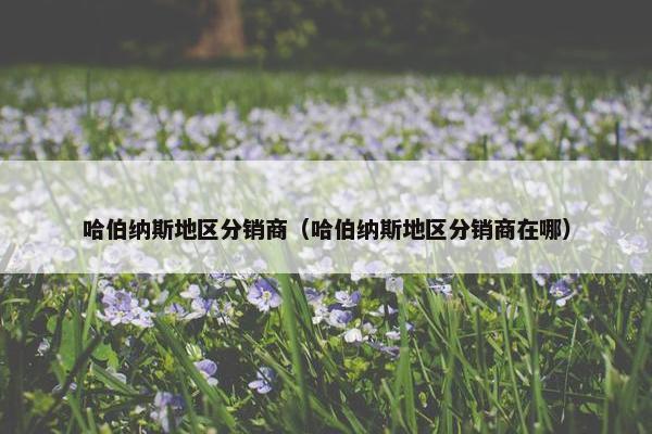 哈伯纳斯地区分销商（哈伯纳斯地区分销商在哪）