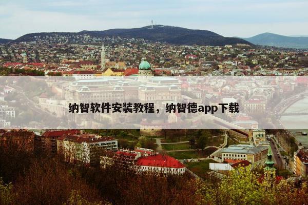 纳智软件安装教程，纳智德app下载