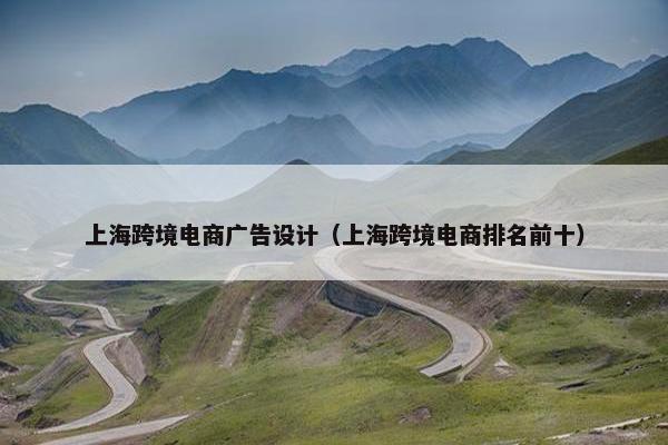 上海跨境电商广告设计（上海跨境电商排名前十）