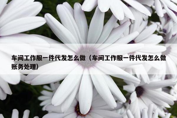 车间工作服一件代发怎么做（车间工作服一件代发怎么做账务处理）