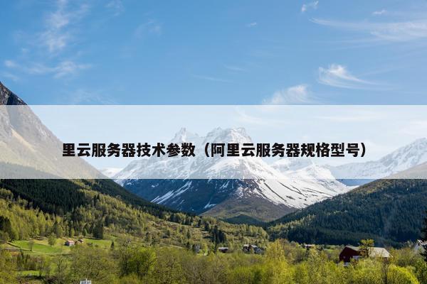里云服务器技术参数（阿里云服务器规格型号）