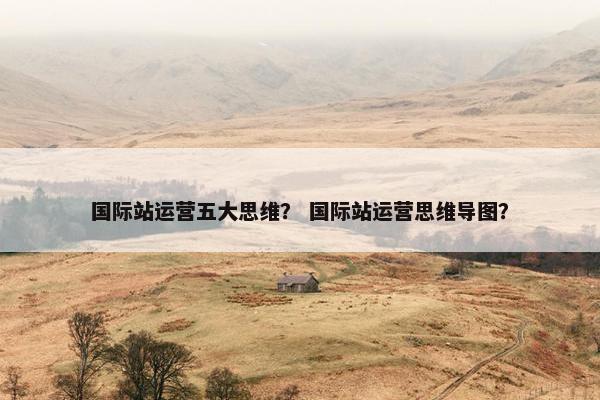 国际站运营五大思维？ 国际站运营思维导图？