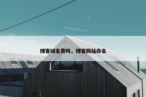 博客域名贵吗，博客网站命名