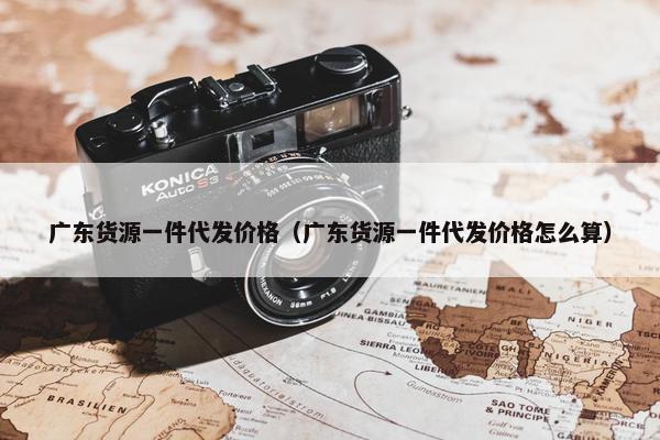 广东货源一件代发价格（广东货源一件代发价格怎么算）