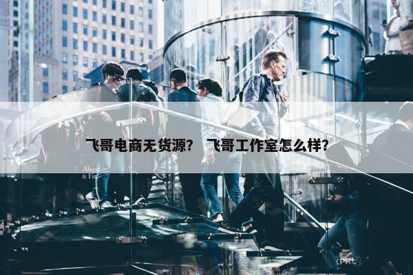 飞哥电商无货源？ 飞哥工作室怎么样？