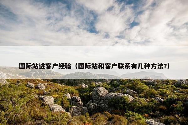 国际站进客户经验（国际站和客户联系有几种方法?）