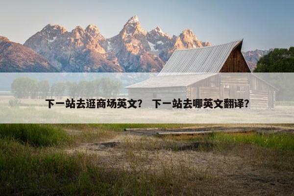 下一站去逛商场英文？ 下一站去哪英文翻译？