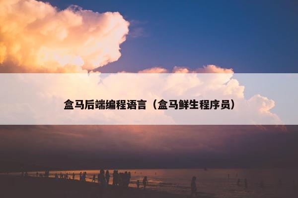 盒马后端编程语言（盒马鲜生程序员）