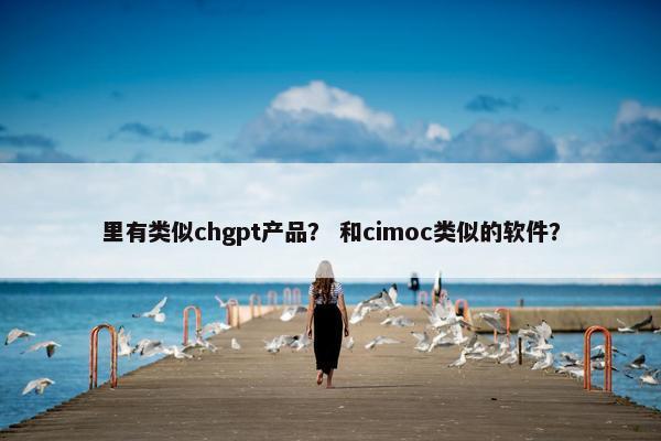 里有类似chgpt产品？ 和cimoc类似的软件？