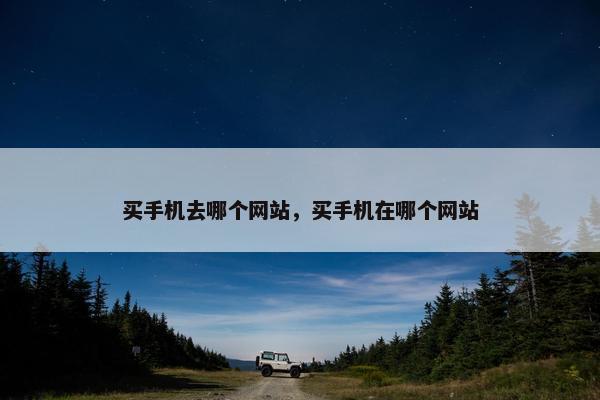 买手机去哪个网站，买手机在哪个网站