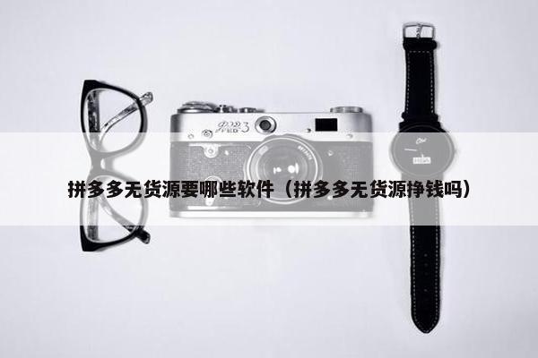 拼多多无货源要哪些软件（拼多多无货源挣钱吗）