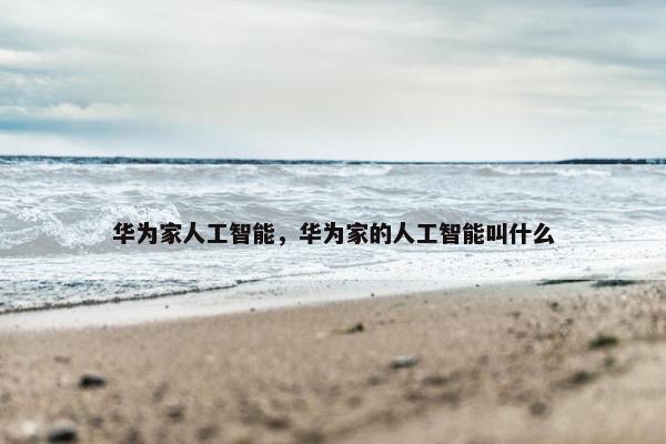 华为家人工智能，华为家的人工智能叫什么