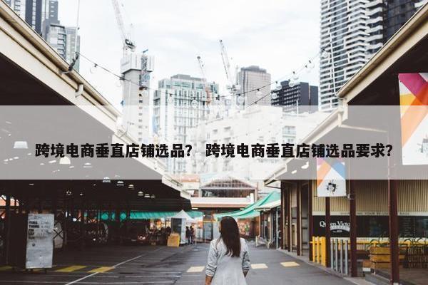 跨境电商垂直店铺选品？ 跨境电商垂直店铺选品要求？