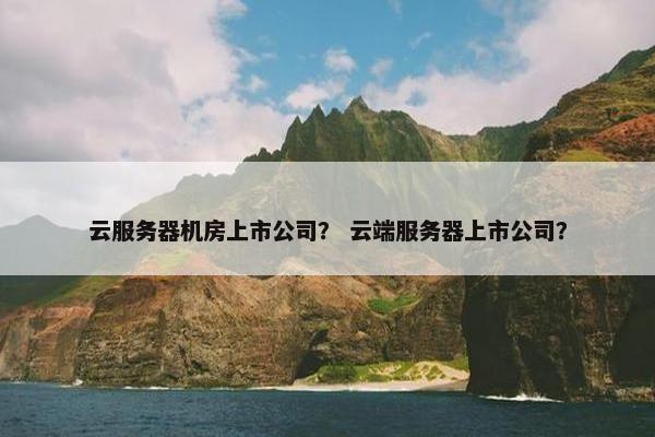 云服务器机房上市公司？ 云端服务器上市公司？