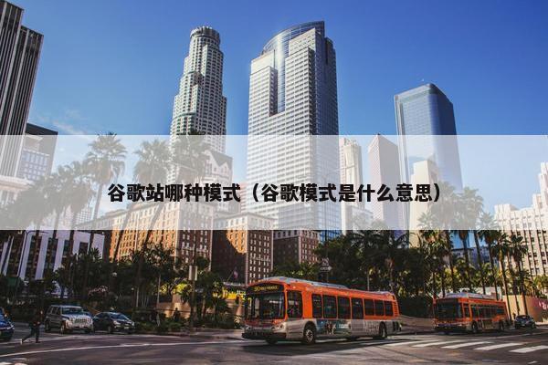 谷歌站哪种模式（谷歌模式是什么意思）