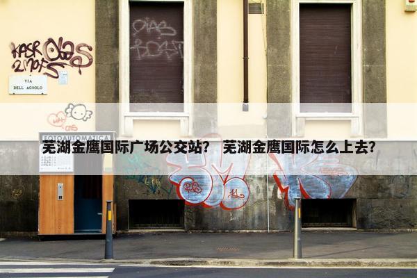 芜湖金鹰国际广场公交站？ 芜湖金鹰国际怎么上去？
