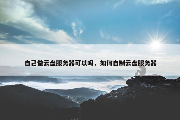 自己做云盘服务器可以吗，如何自制云盘服务器