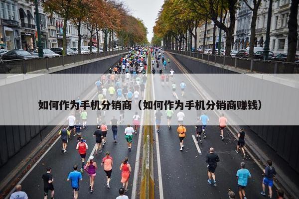 如何作为手机分销商（如何作为手机分销商赚钱）