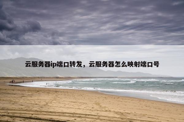 云服务器ip端口转发，云服务器怎么映射端口号