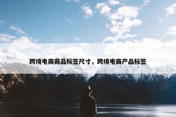 跨境电商商品标签尺寸，跨境电商产品标签