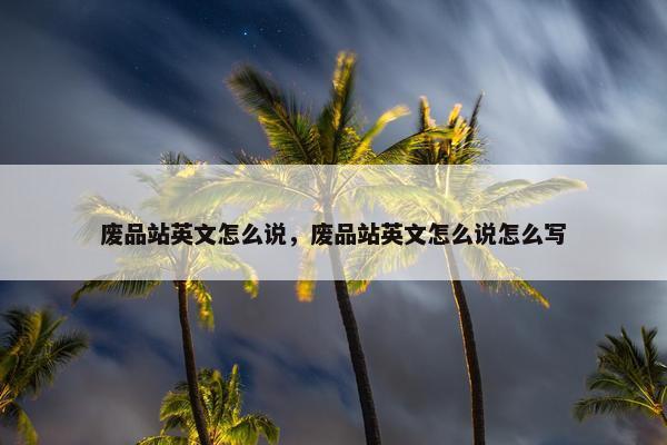 废品站英文怎么说，废品站英文怎么说怎么写