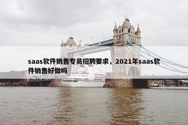 saas软件销售专员招聘要求，2021年saas软件销售好做吗